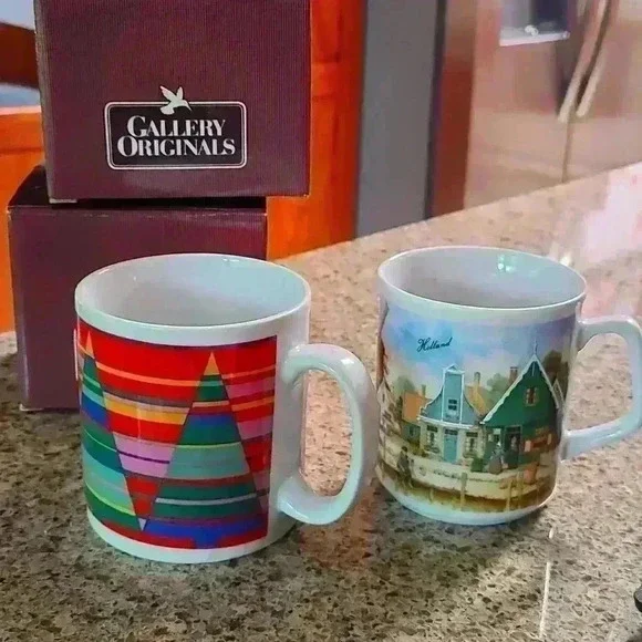 Vintage Avon Galley original Christmas tree mugs 80s coffee mug tea cup - Picture 14 of 17